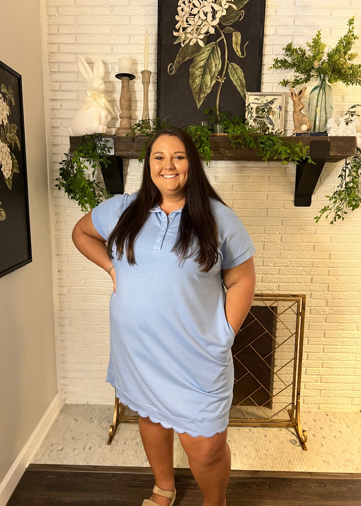 Scalloped & Sweet Dress Plus