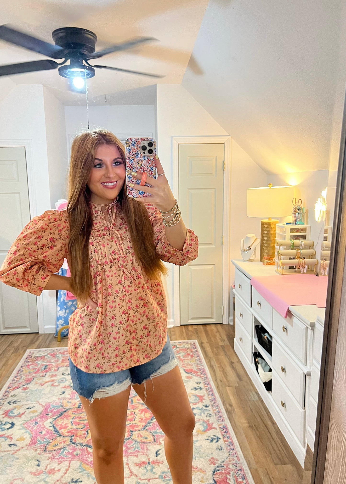 The Frenchie Floral Top