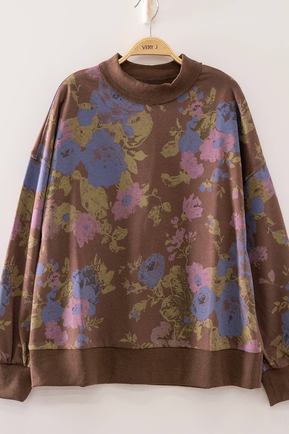 Floral Print Sweatshirt PLUS