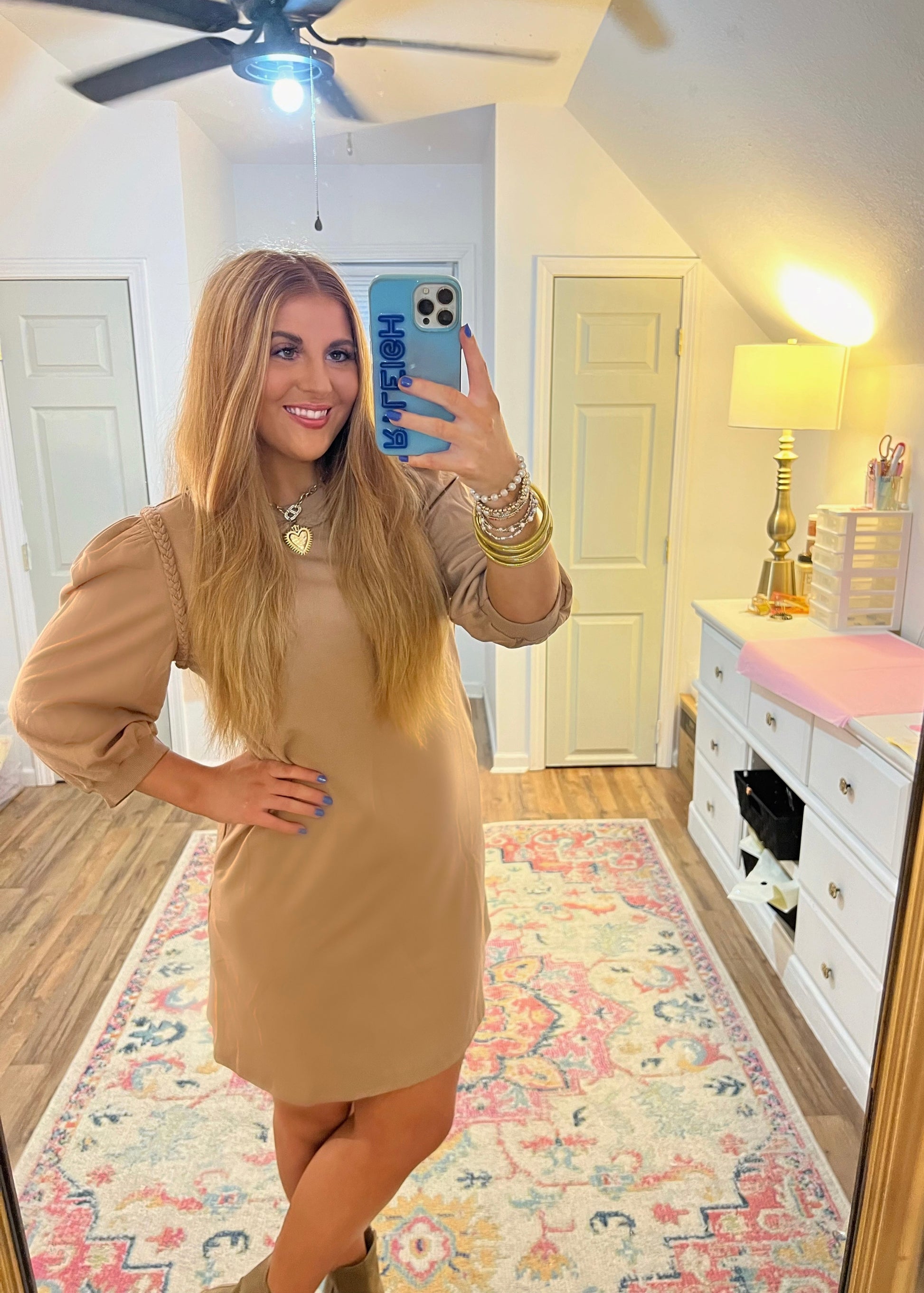 Caramel Twist Dress