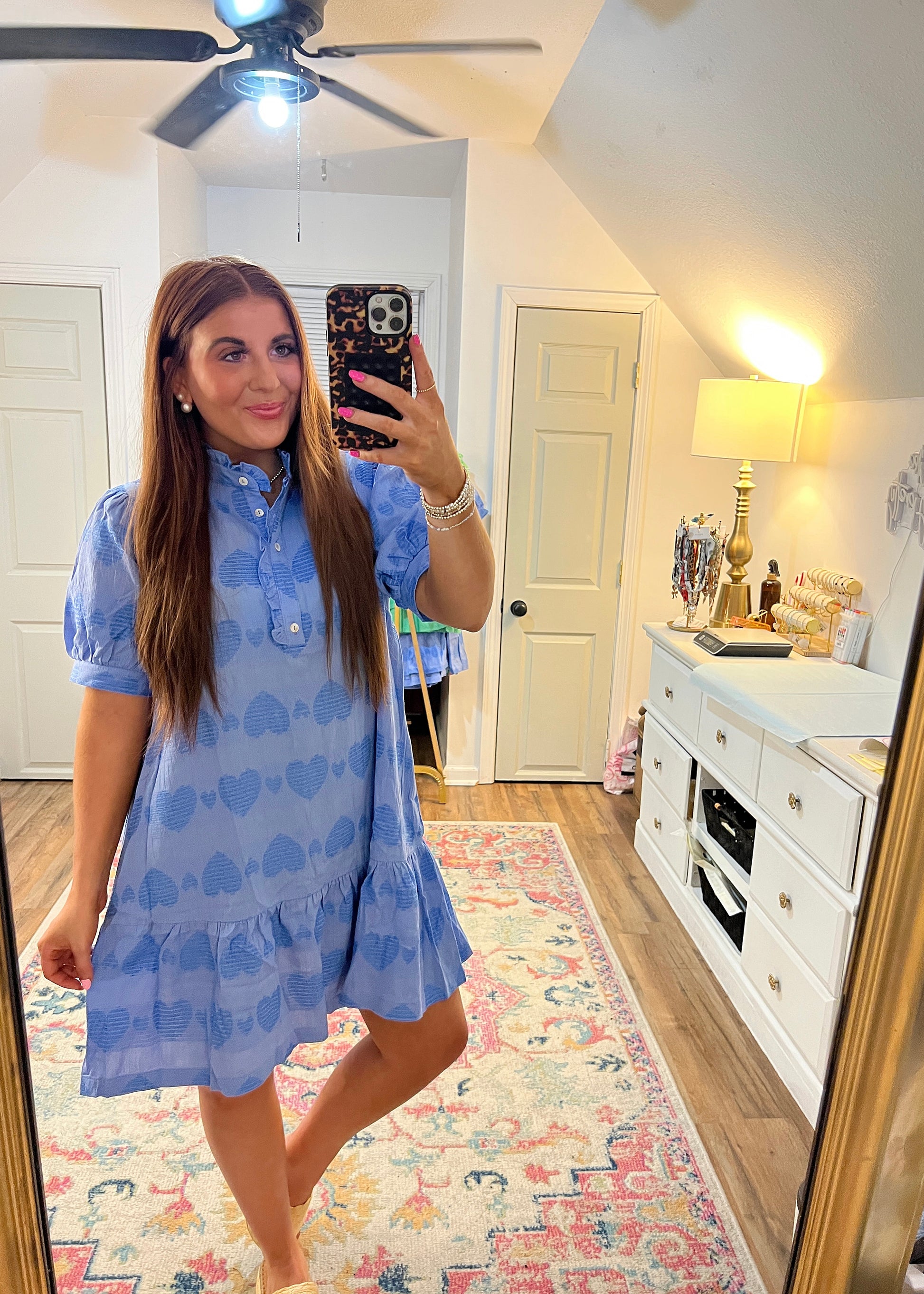 Periwinkle Hearts Dress