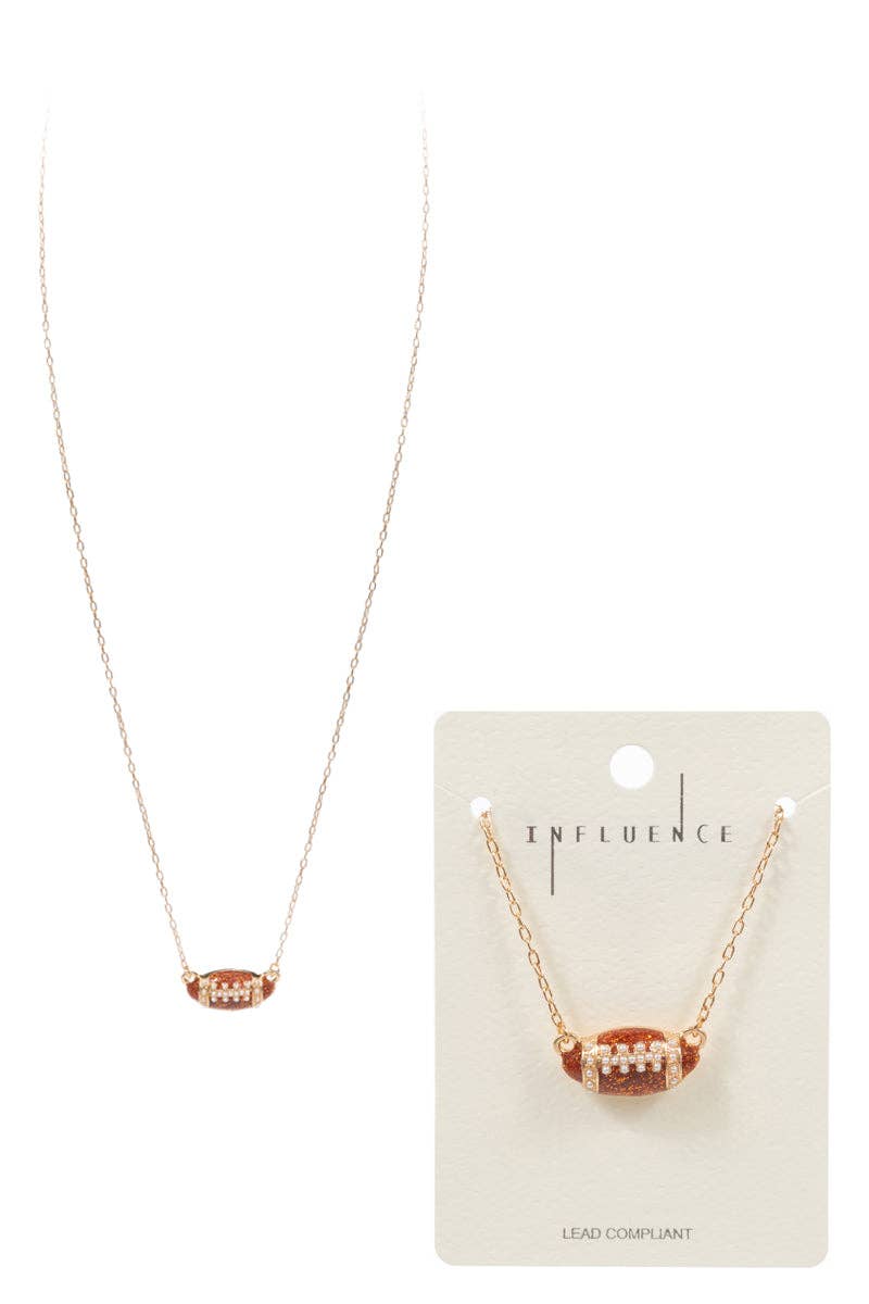Gameday Football Necklace