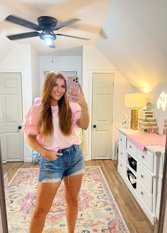 Pink Bubbly Blouse