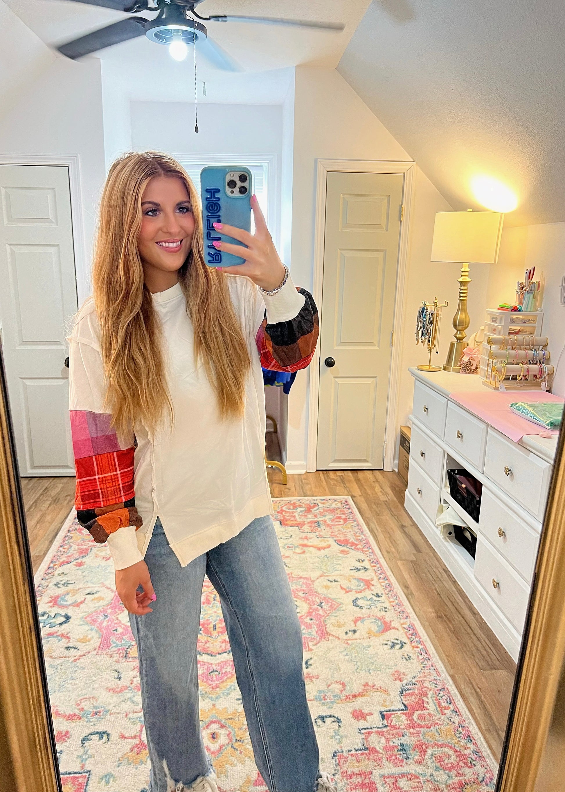 Plaid Harvest Top
