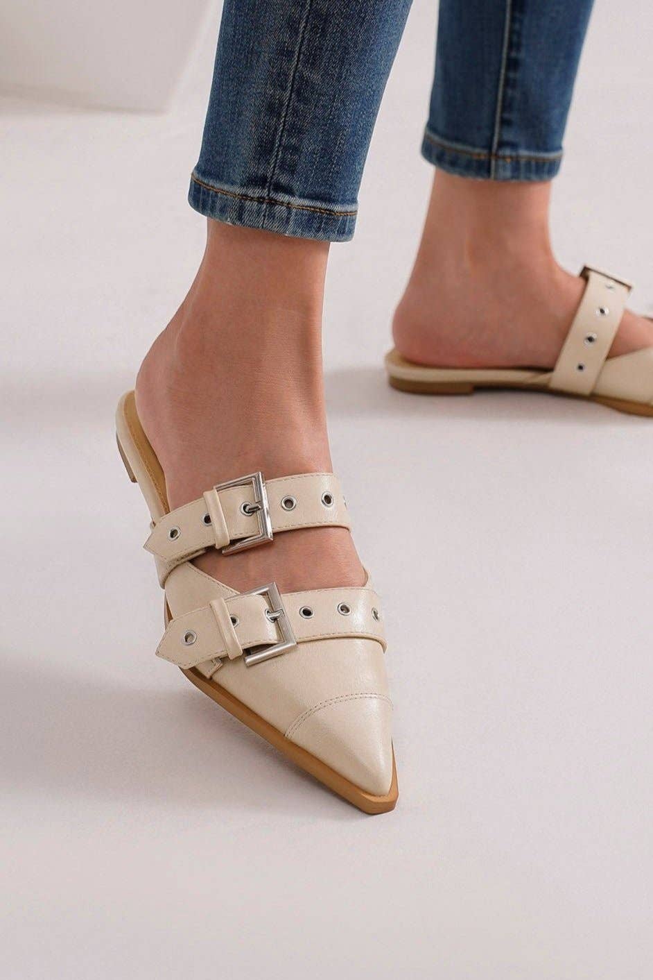 The Buckled Mule In Sand