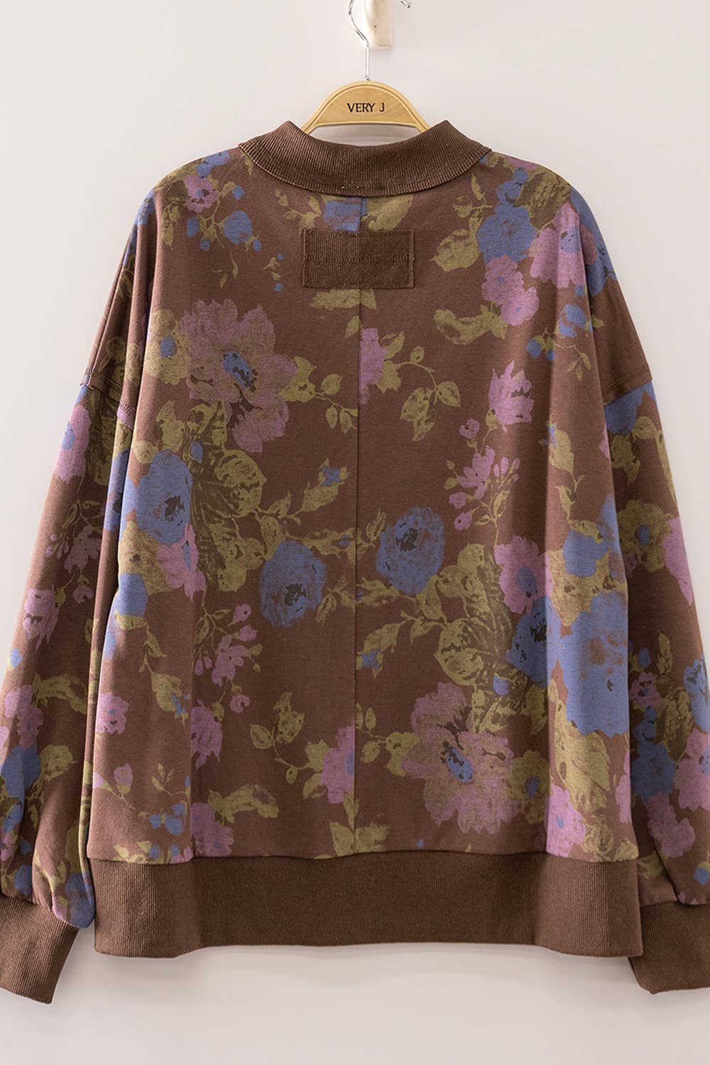 Floral Print Sweatshirt PLUS