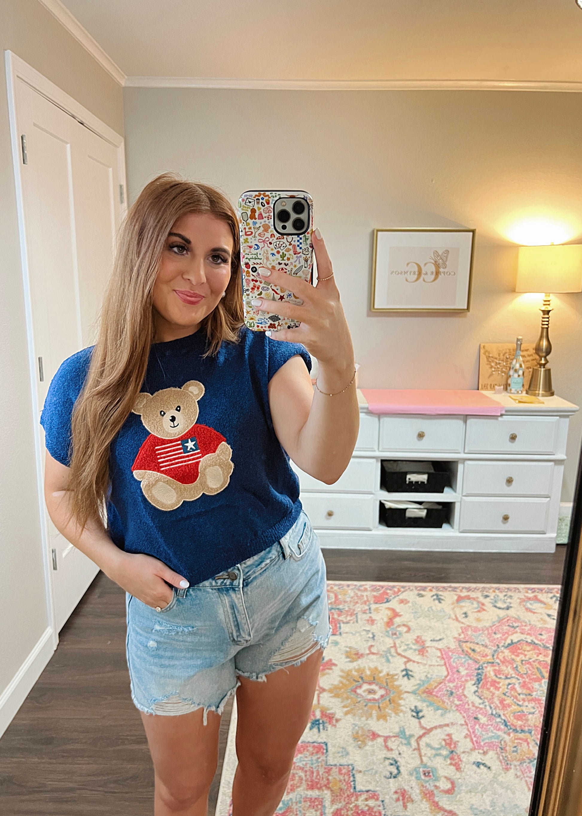 Teddy In The USA Sweater
