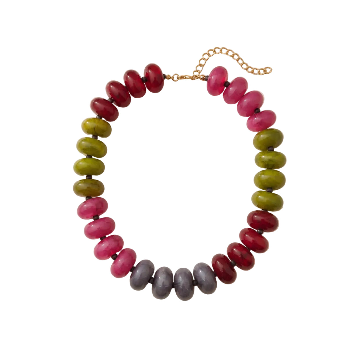 Color Block Beaded Necklaces