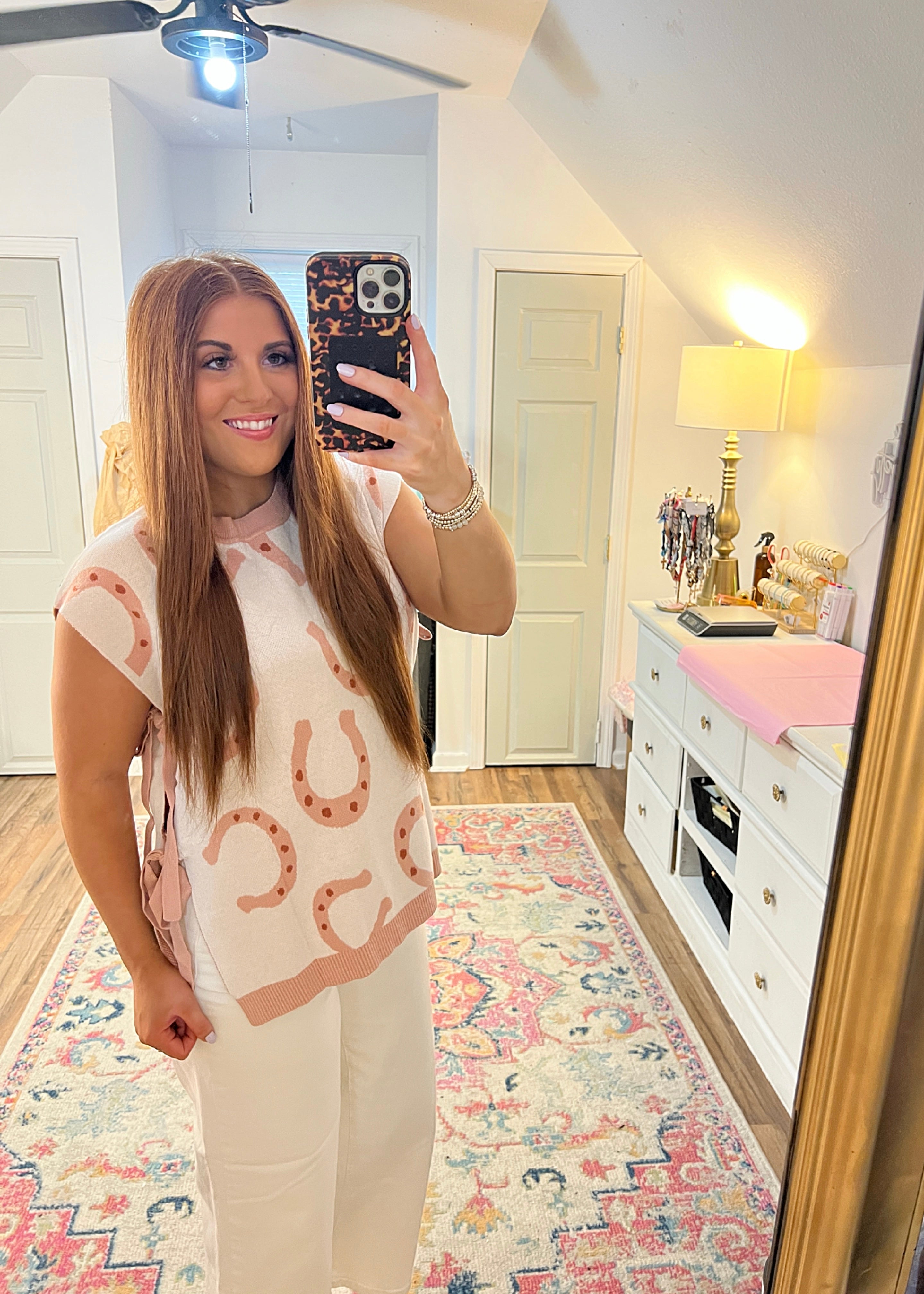 The Blush Horseshoe Top