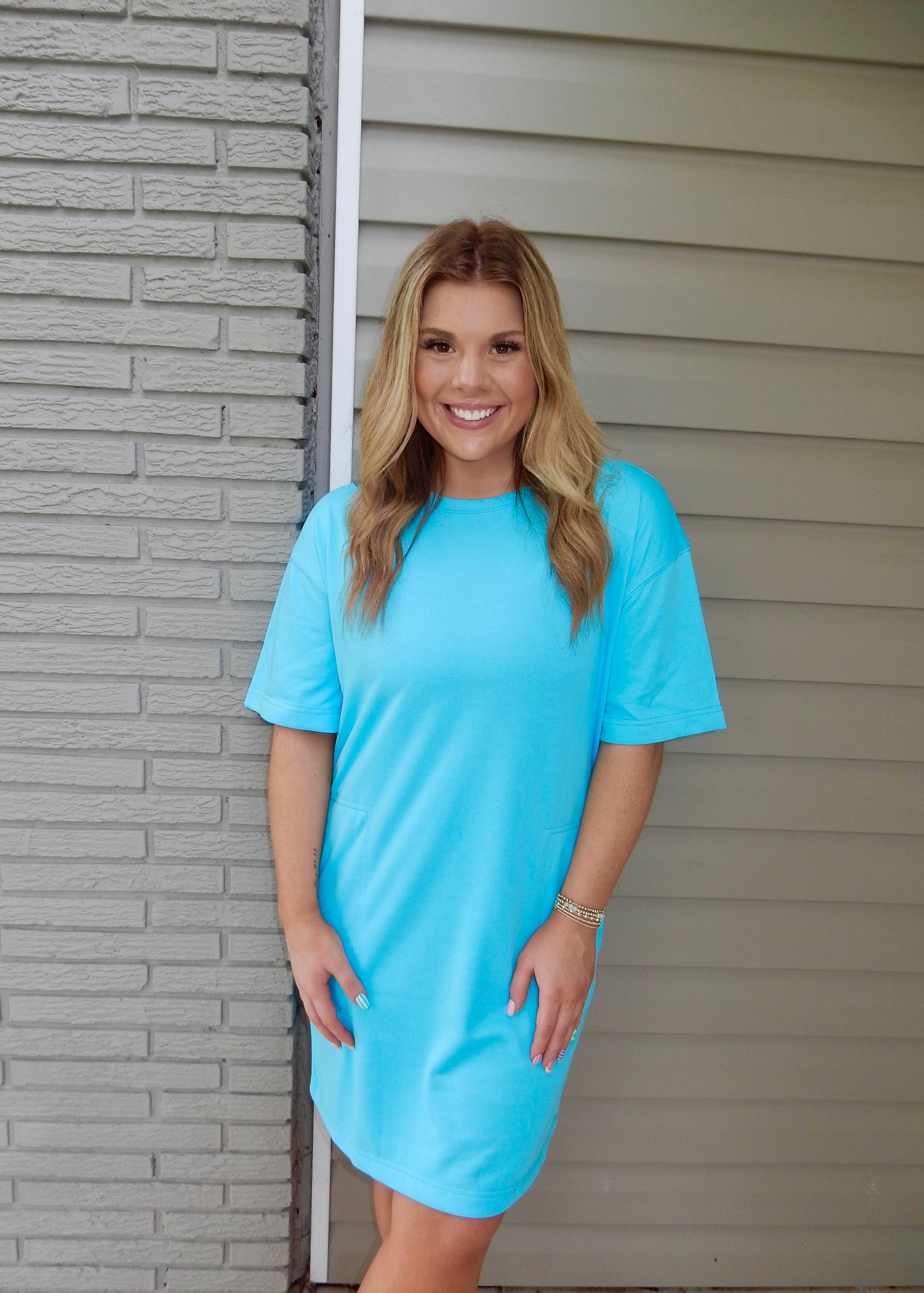 Blue Tide T-Shirt Dress