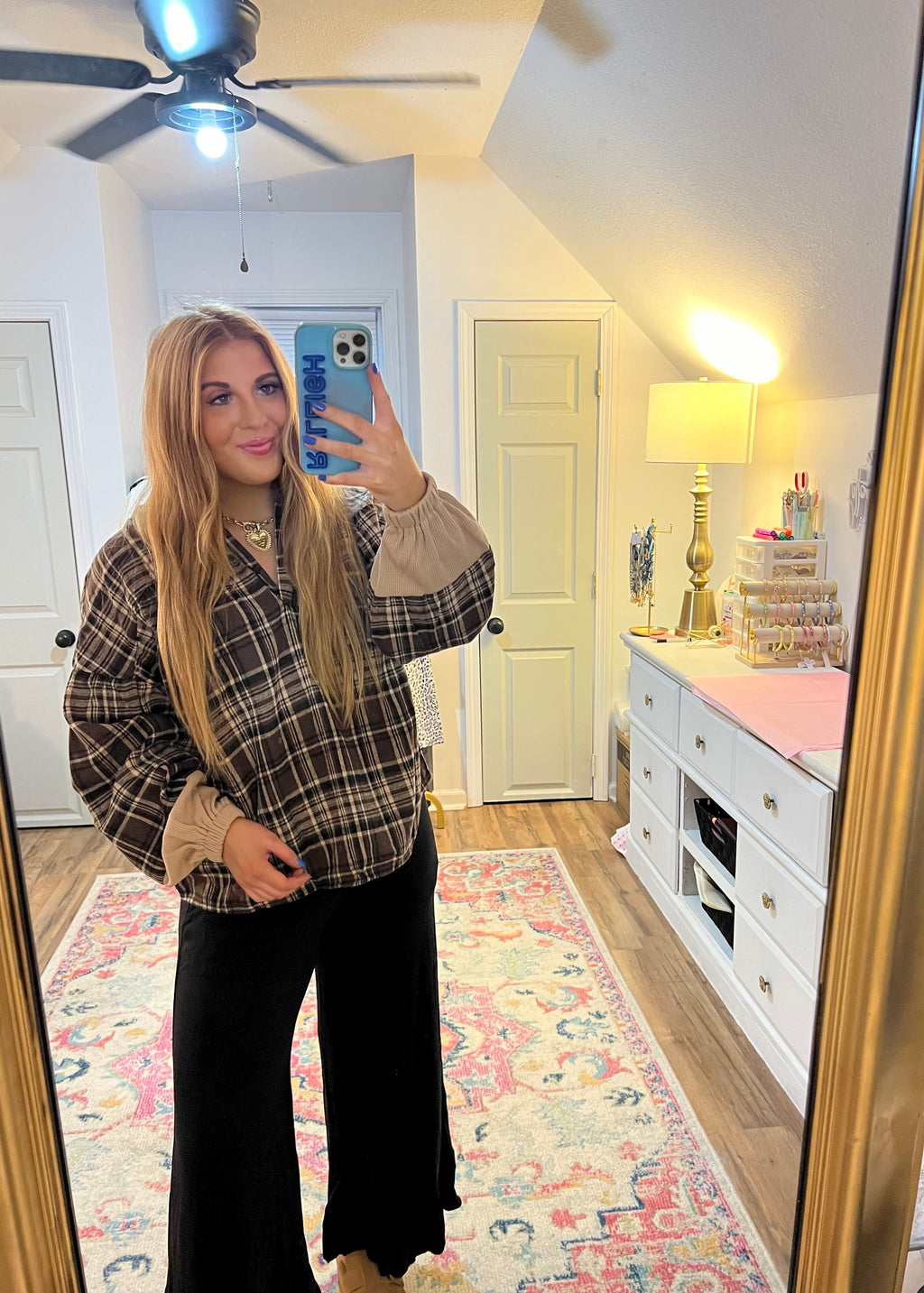 The Harvest Plaid Top