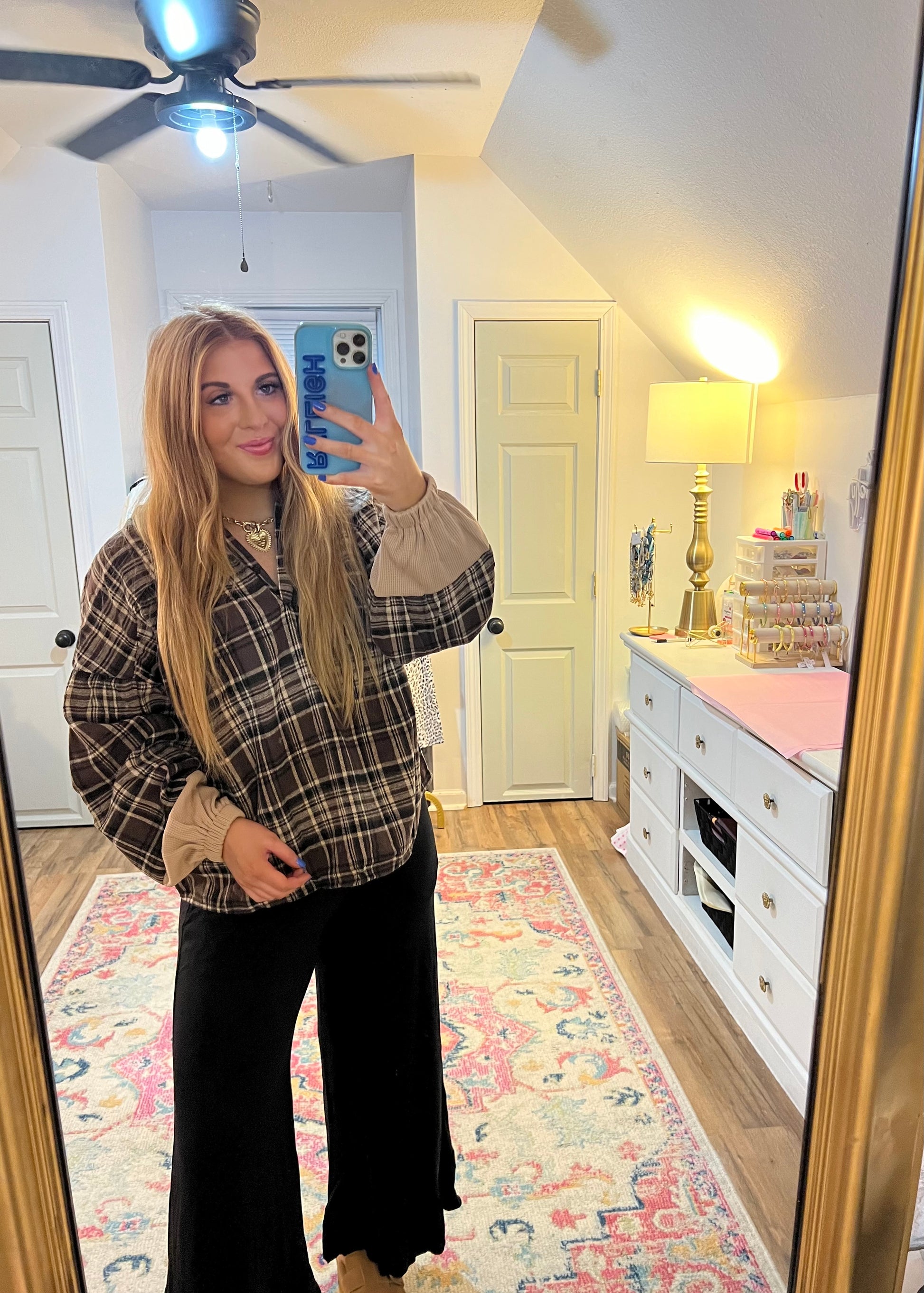 The Harvest Plaid Top