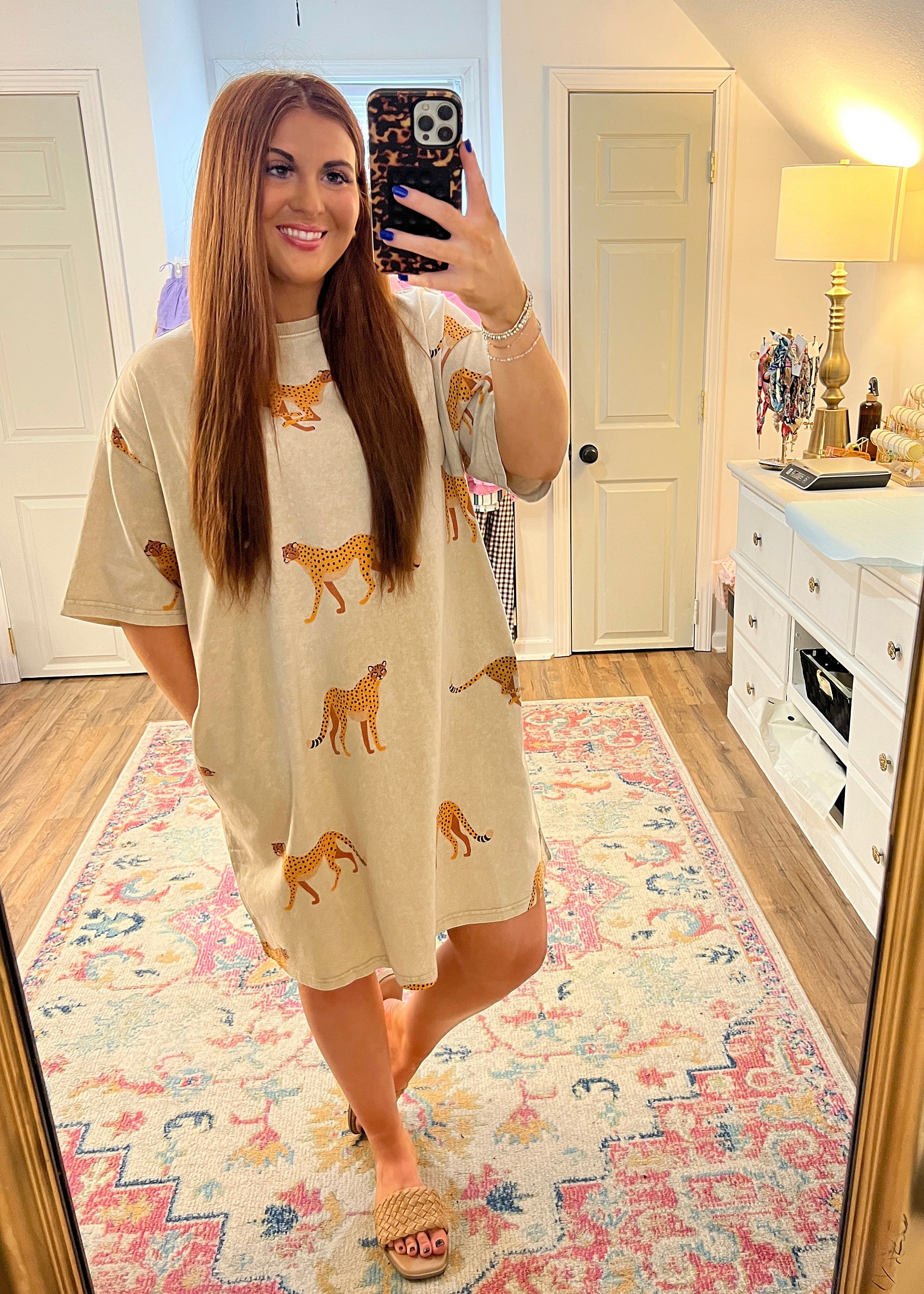 Cheetah T-Shirt Dress