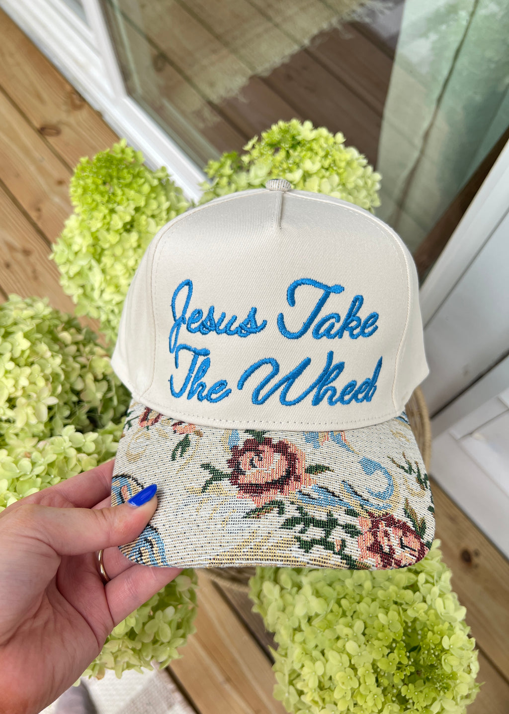 Jesus Take The Wheel Embroidered Hat