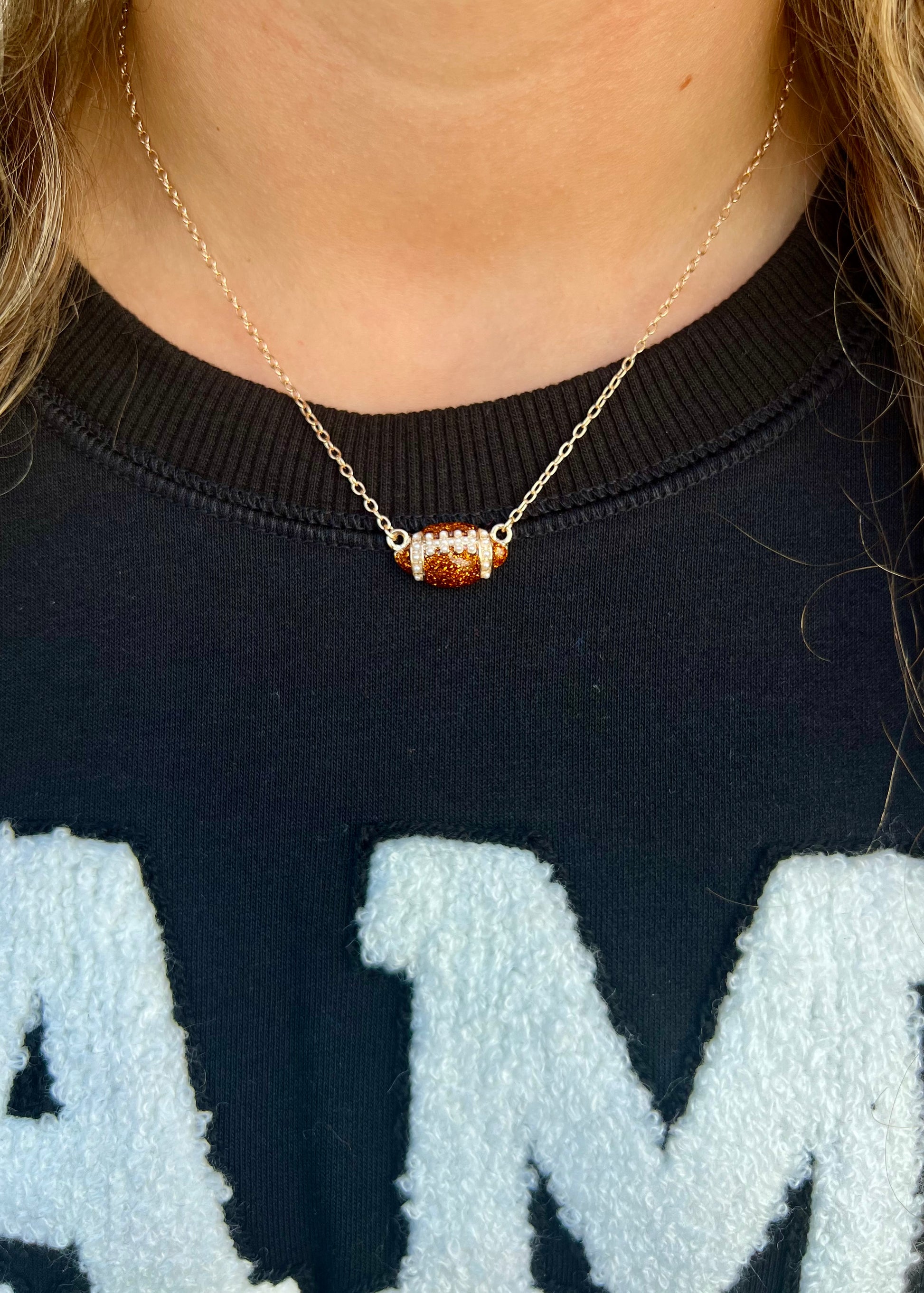 Gameday Football Necklace