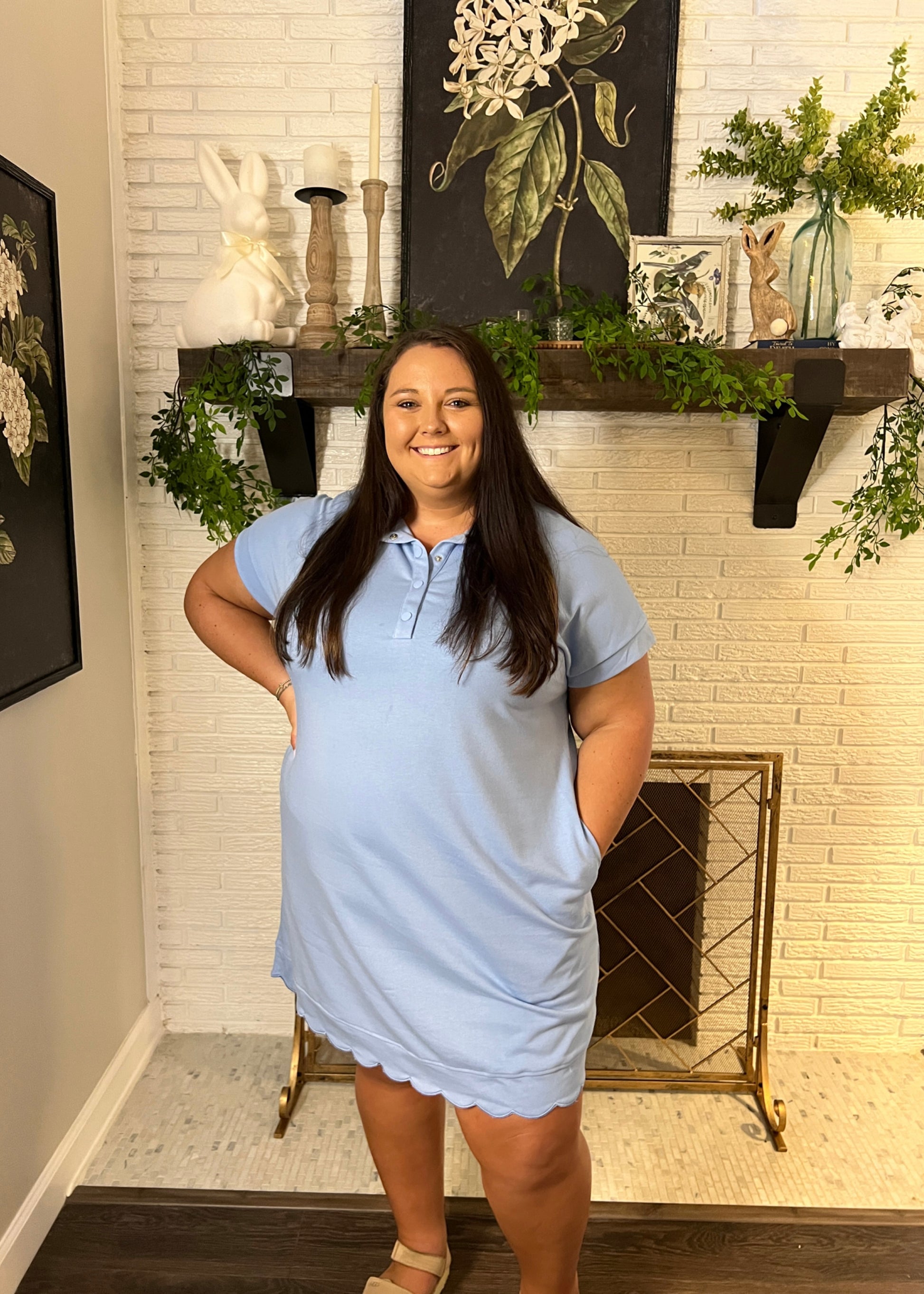 Scalloped & Sweet Dress Plus