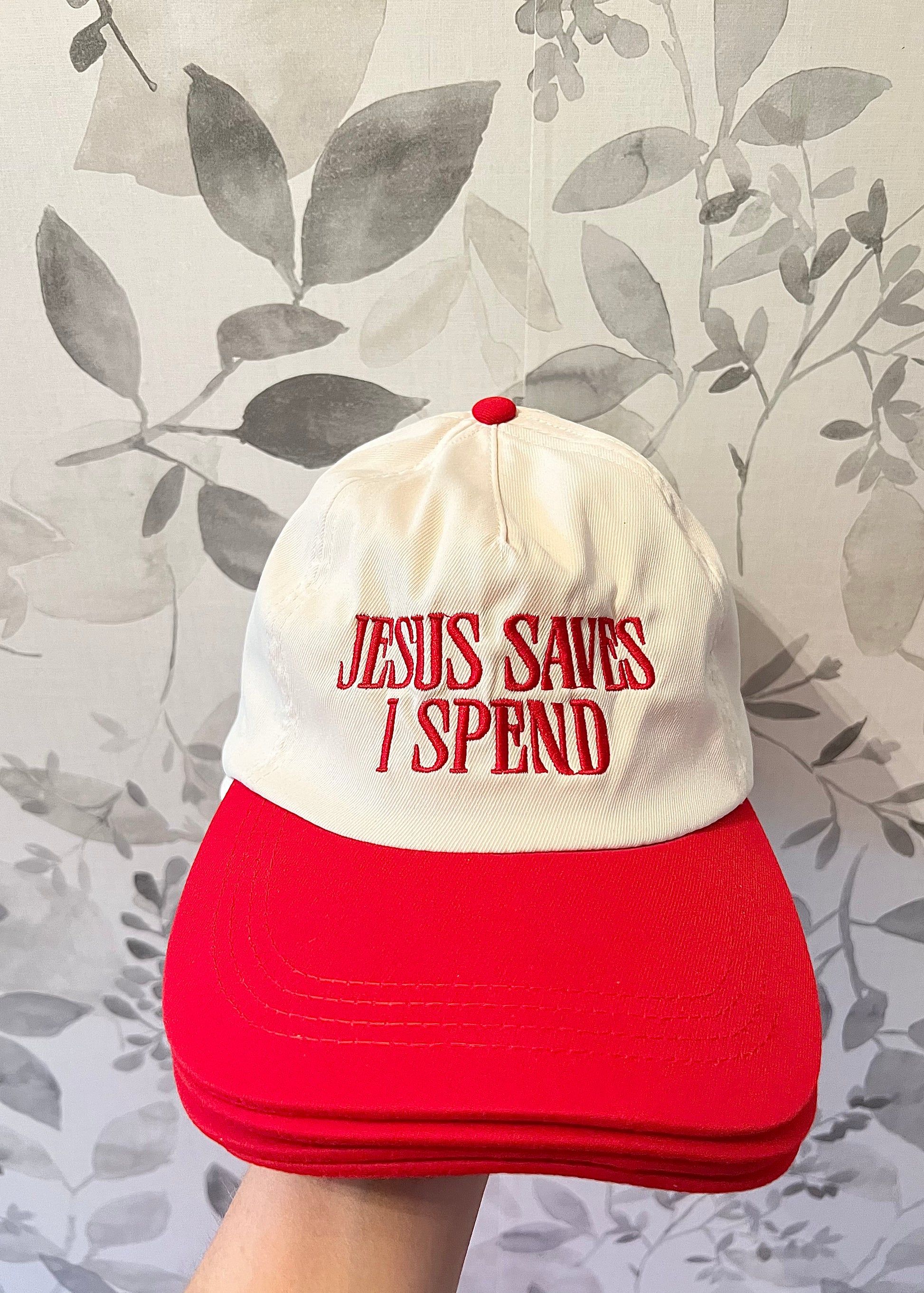 Jesus Saves I Spend Hat