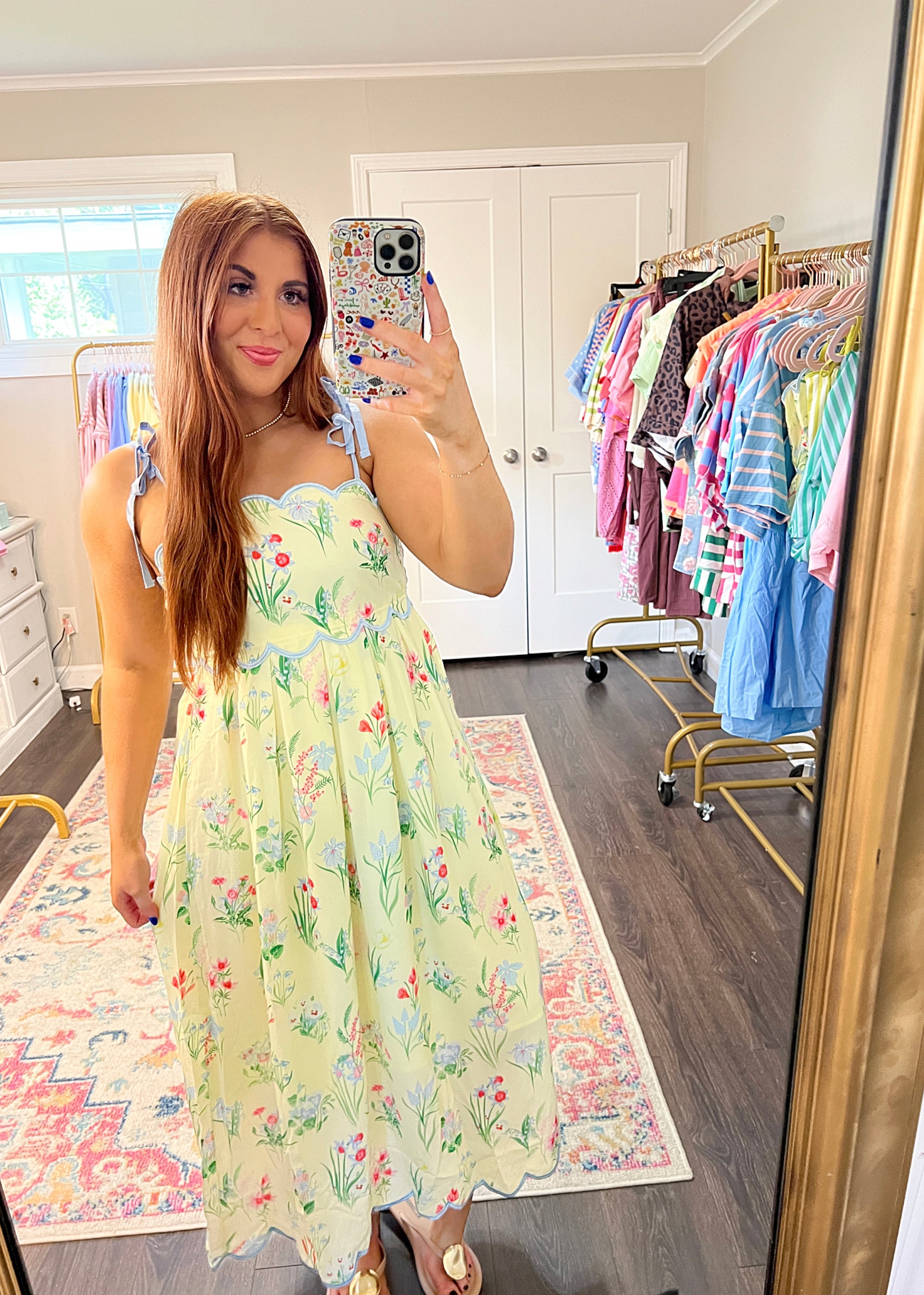 Buttercup Garden Midi Dress