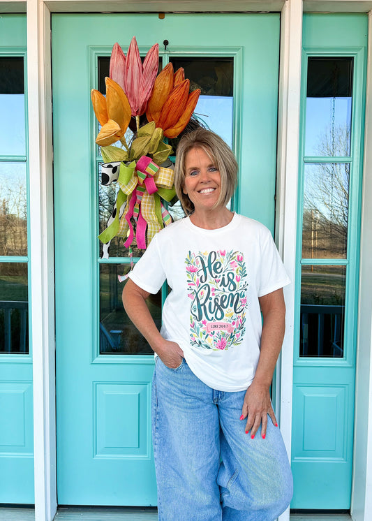 He Is Risen Tee