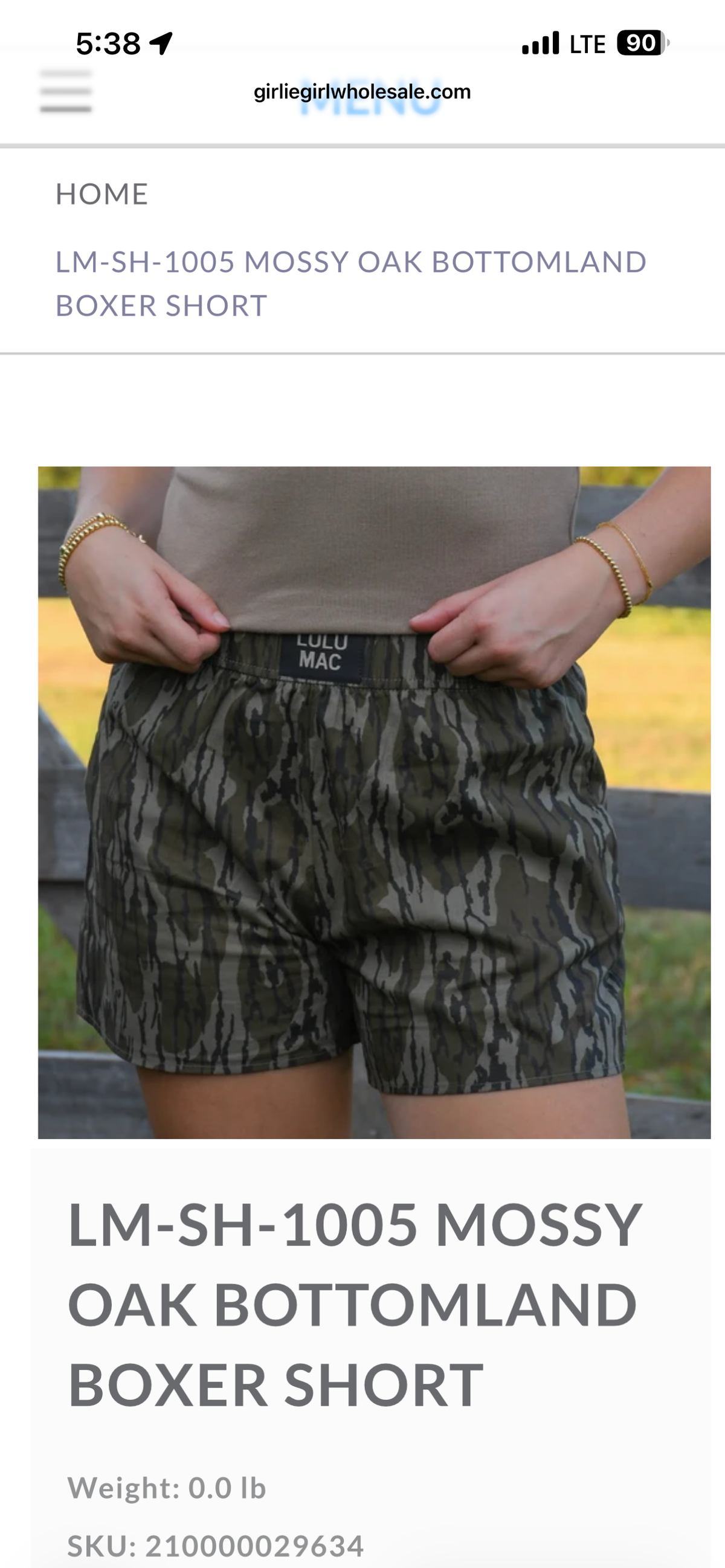 Lulu Mac Bottomland Shorts