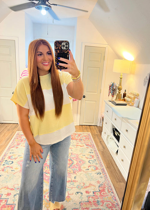 Banana Striped Top