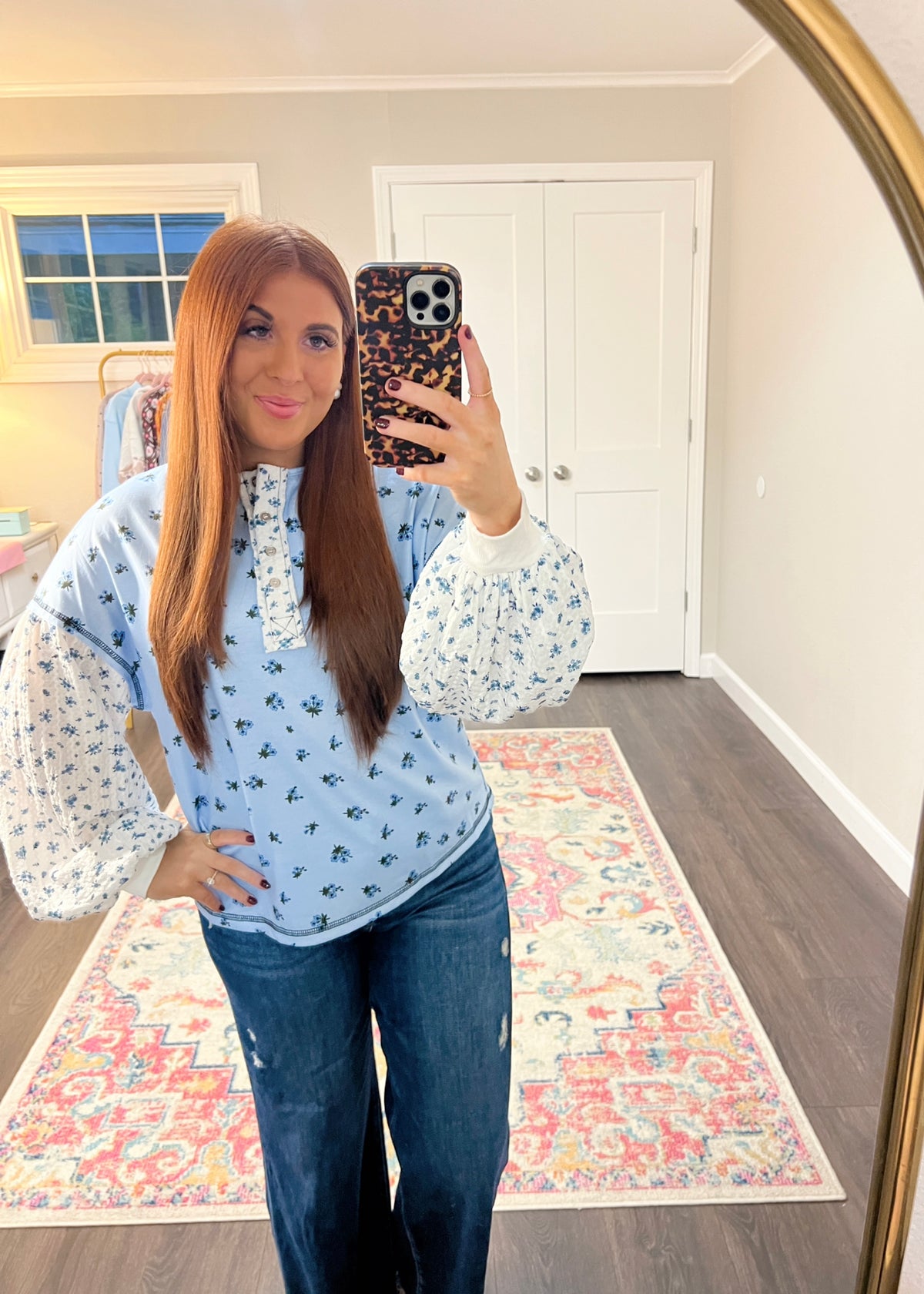 Blue Me Away Top
