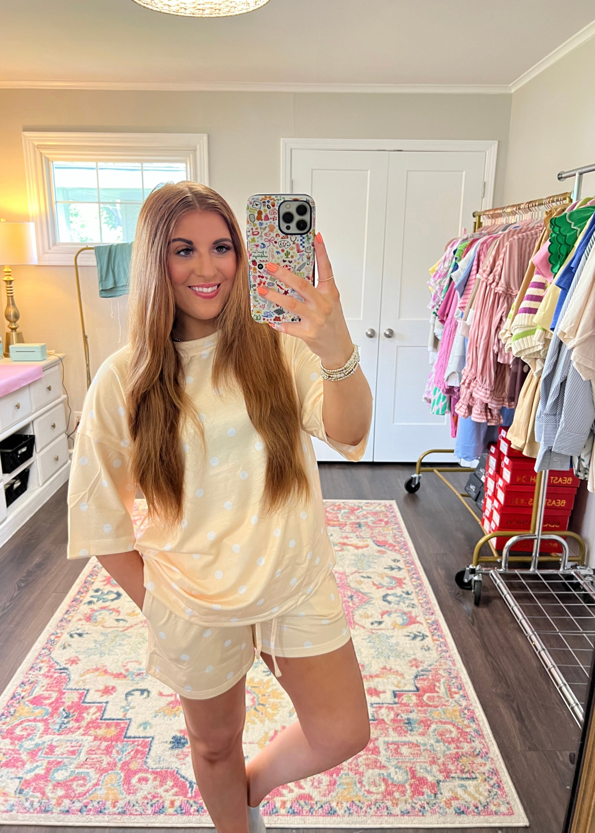 Golden Hour Polka Dot Set