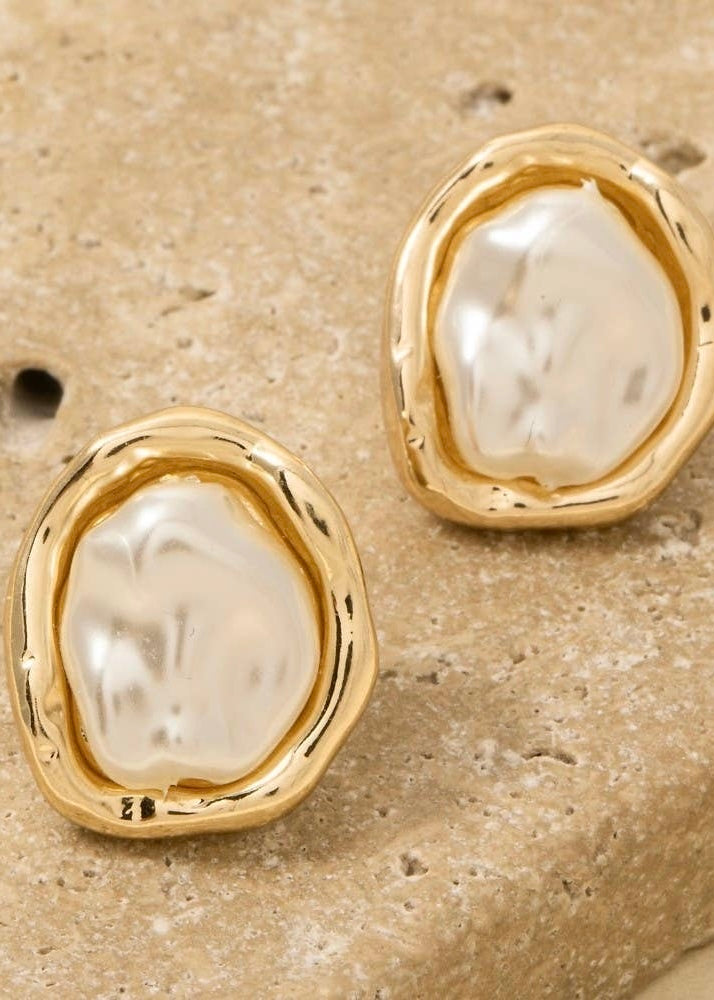 Pearl Stud Earrings