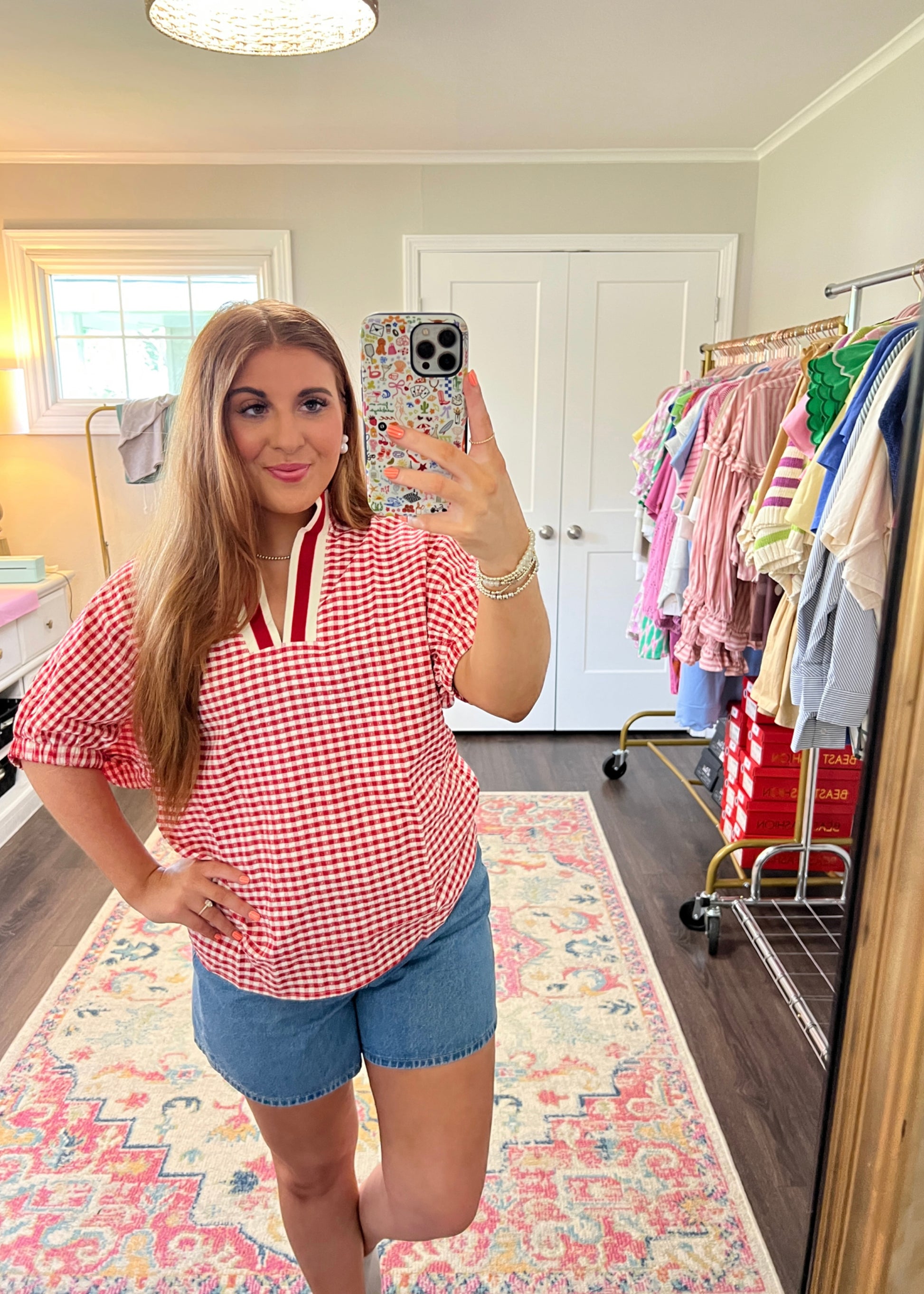 Sweet On You Gingham Top