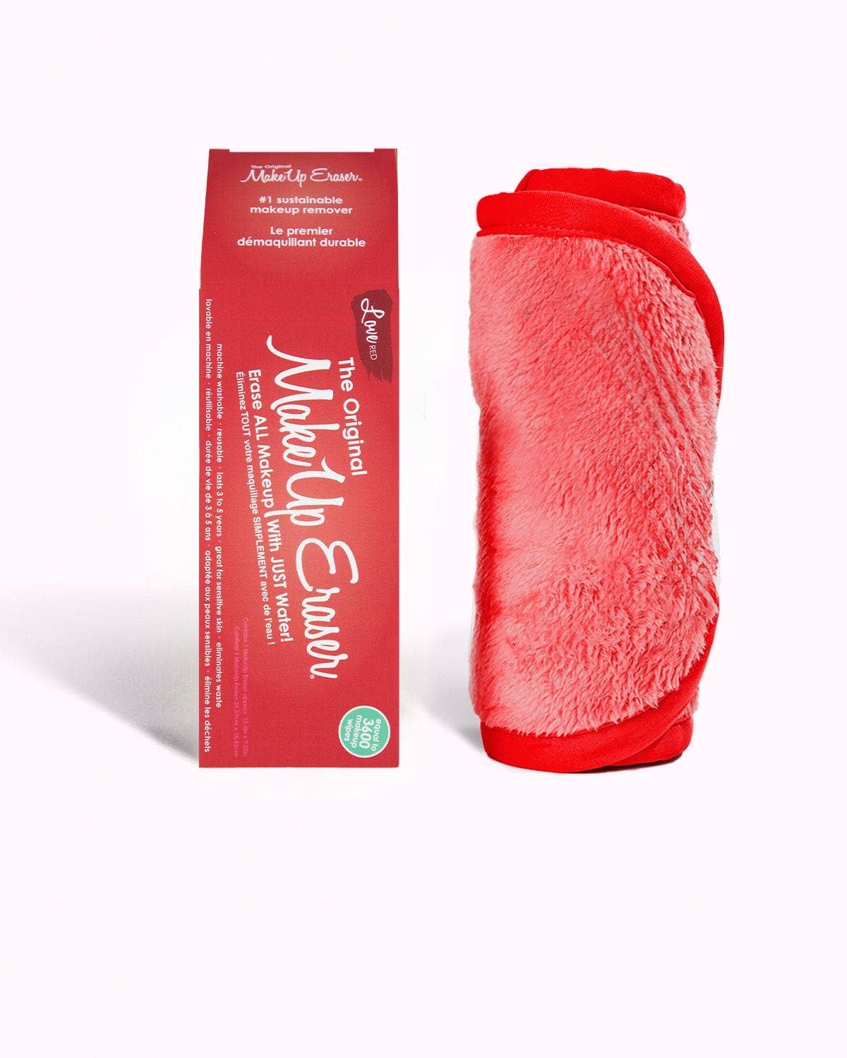 Ruby red reusable Makeup Eraser cloth