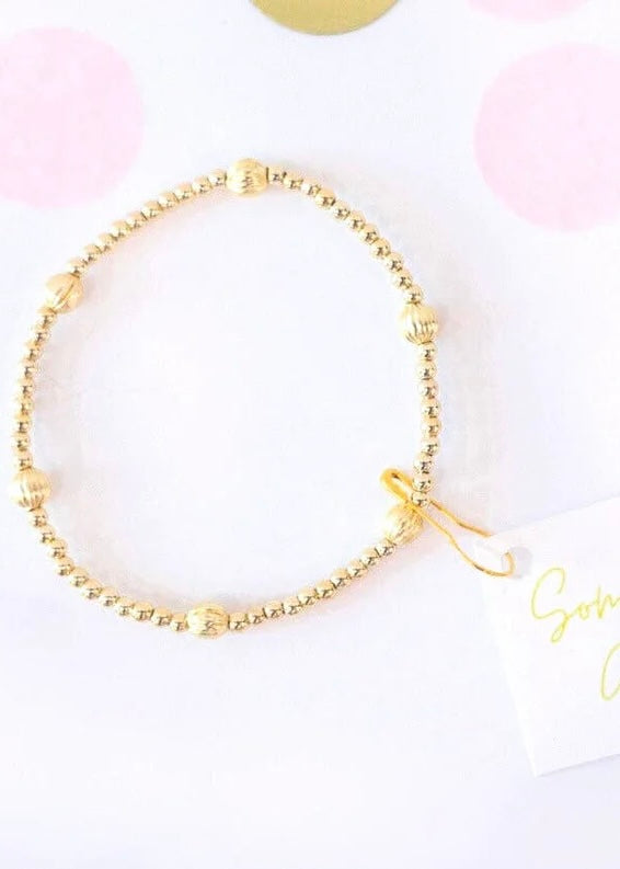 gold bead bracelet trendy accessory