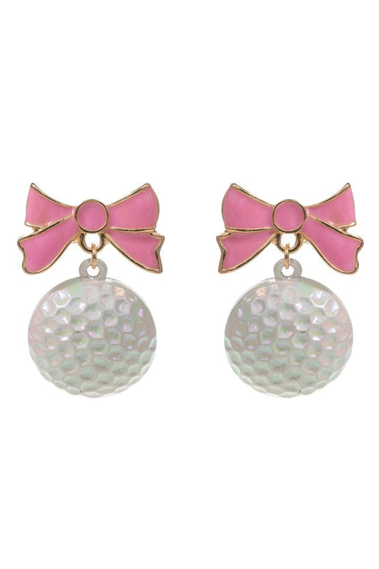 Bow Golf Earrings