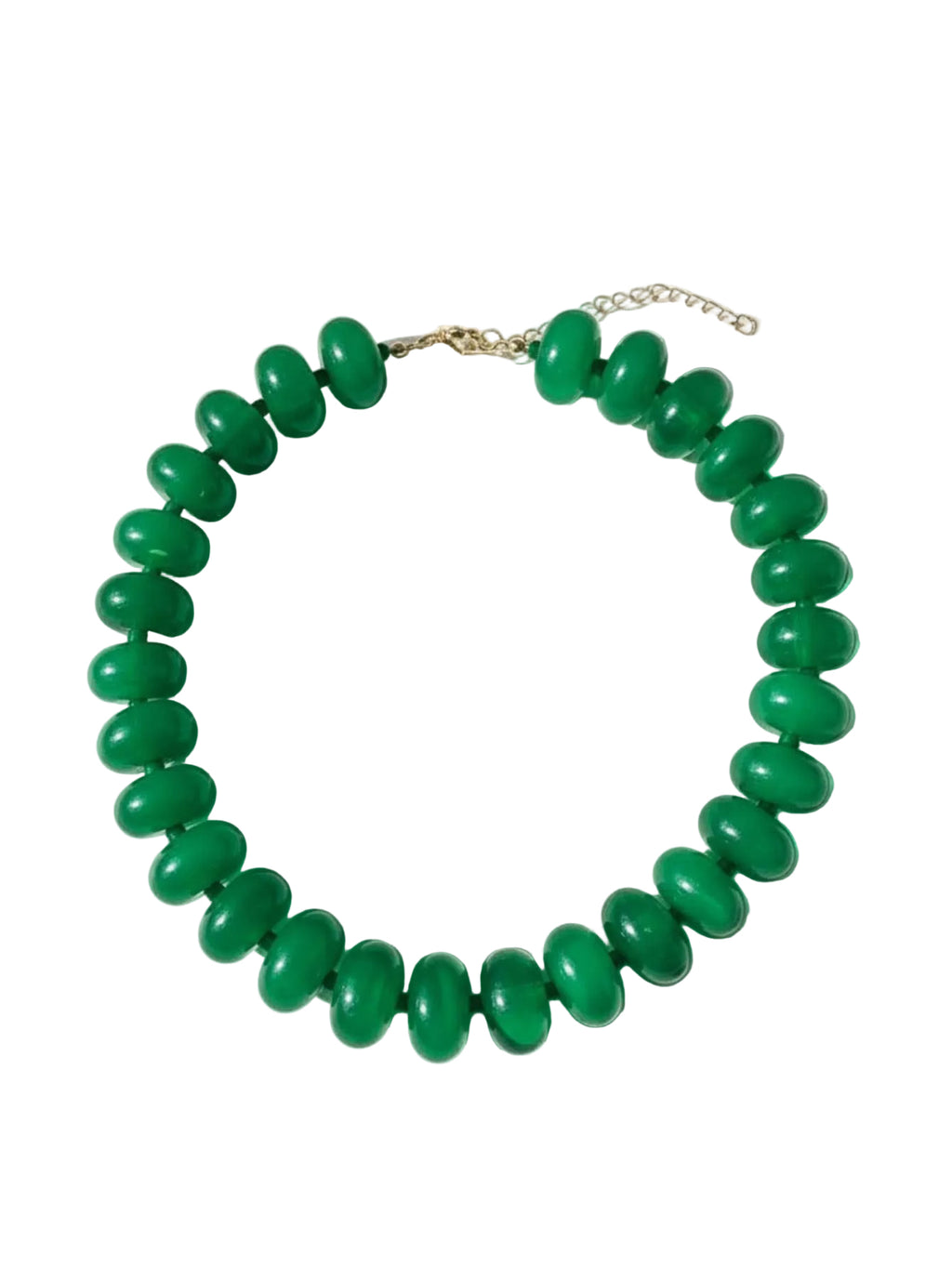 Beaded Chunky Disc Necklace