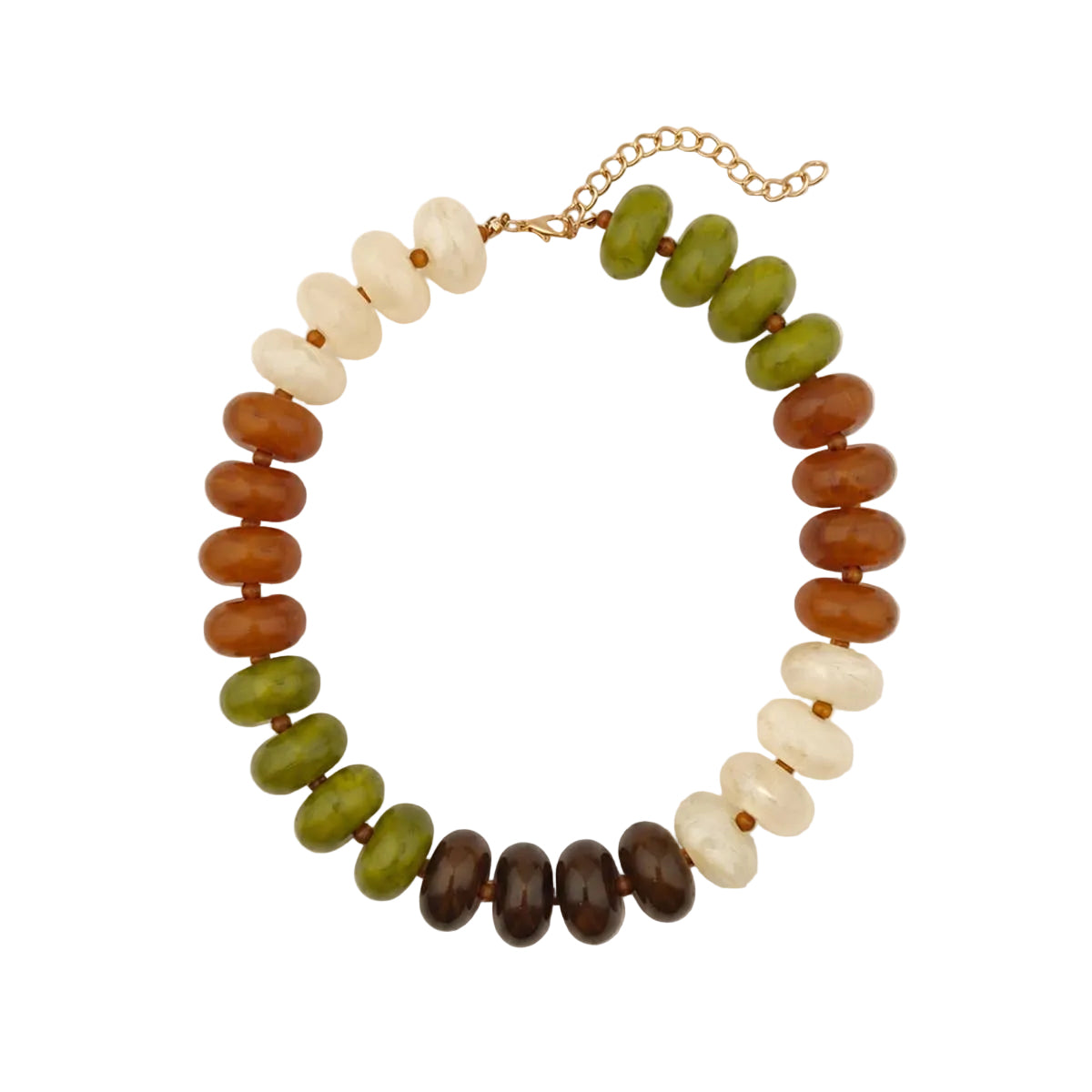 Color Block Beaded Necklaces