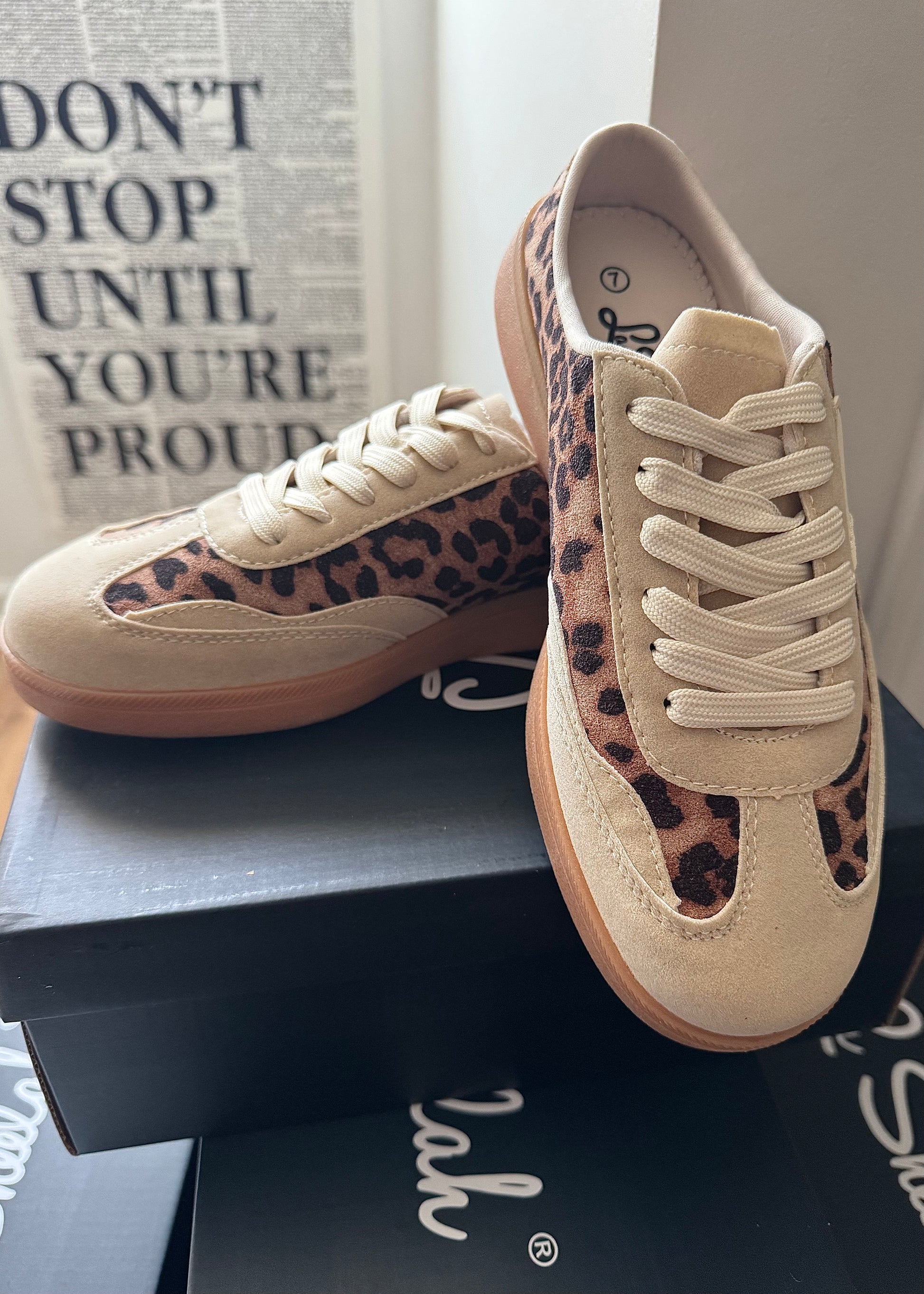 Women’s leopard print slip-on sneaker