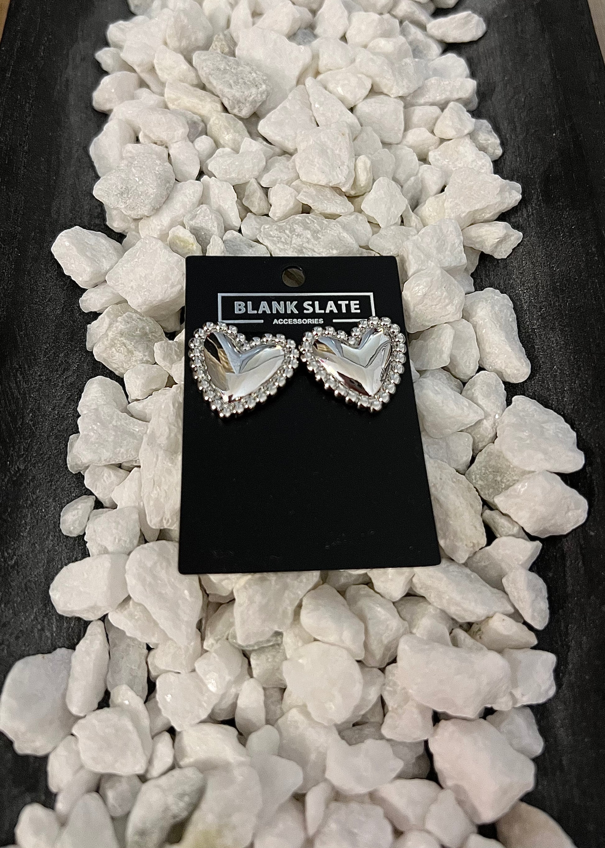 heart stud earrings women’s boutique jewelry