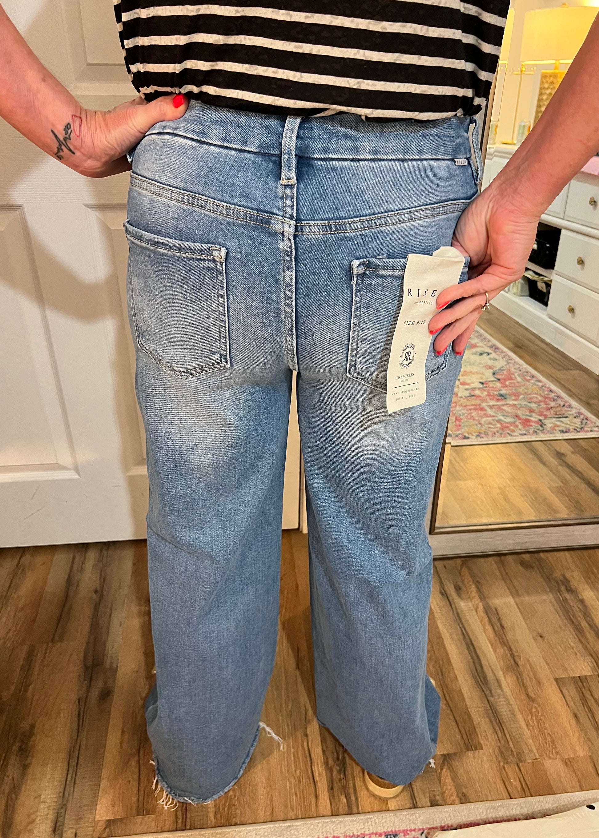 women’s boutique jeans risen brand